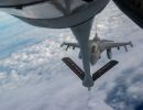 F-16 pilots, KC-135 crews team for mid-air refueling training F-16 pilots, KC-135 crews team for mid-air refueling training