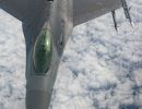 F-16 pilots, KC-135 crews team for mid-air refueling training F-16 pilots, KC-135 crews team for mid-air refueling training