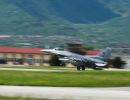 Jet takes off at Aviano Jet takes off at Aviano